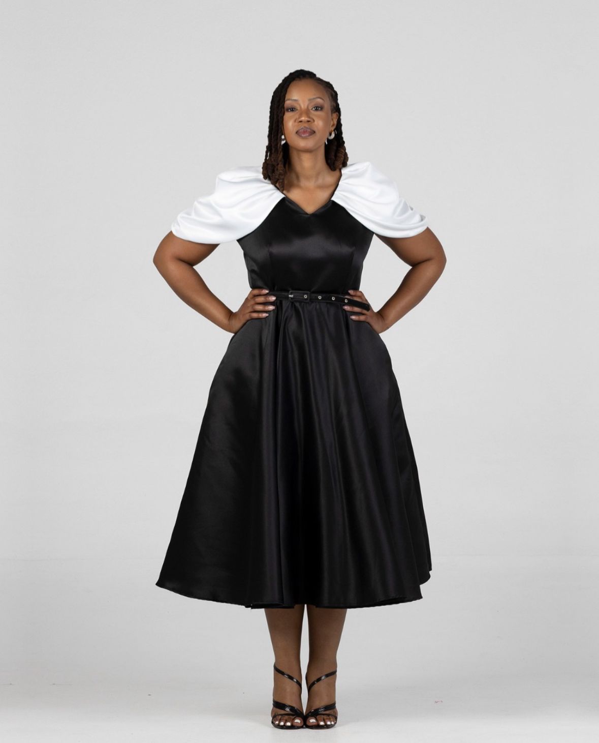 Levison dress with belt (please allow 7-10 days for completion of order)
