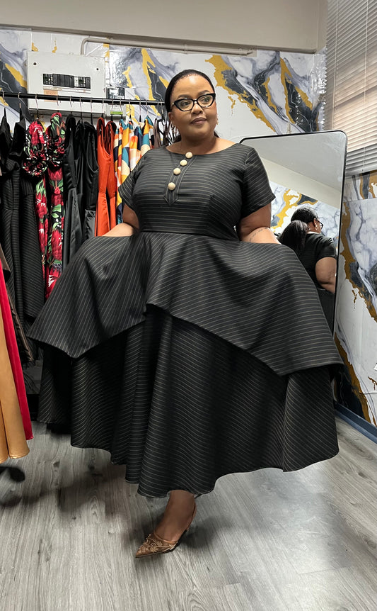 Pinstripe dress