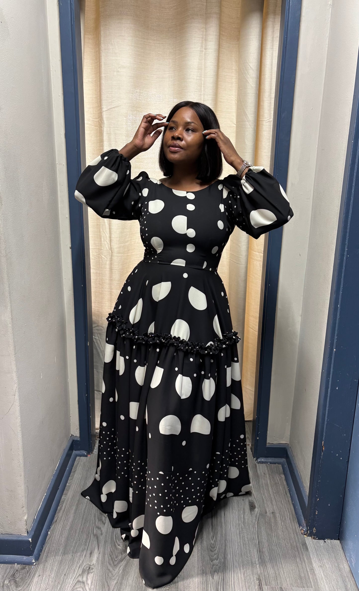 Georgette maxi dress