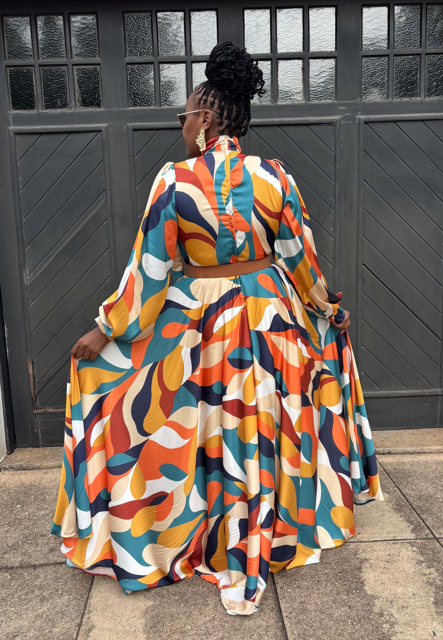 Satin maxi dress (please allow 7-10 days for completion of order)