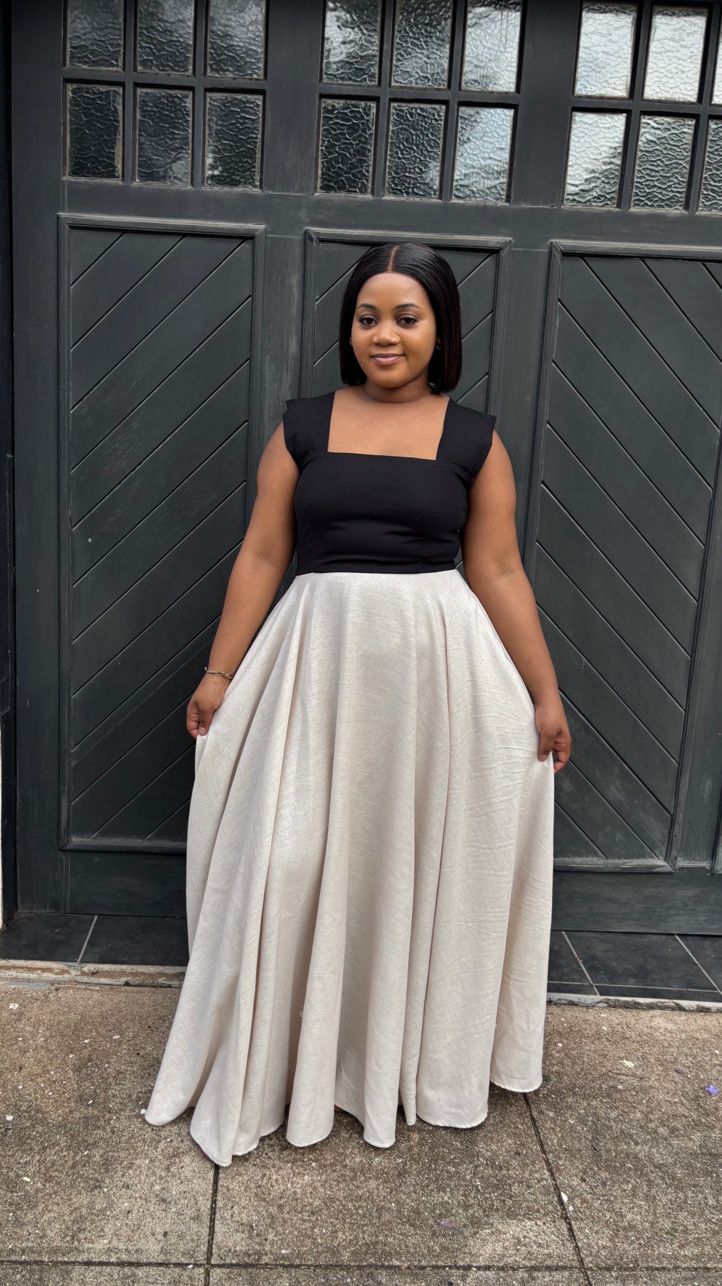 Naledi linen maxi dress (please allow 7-10 days for completion of order)