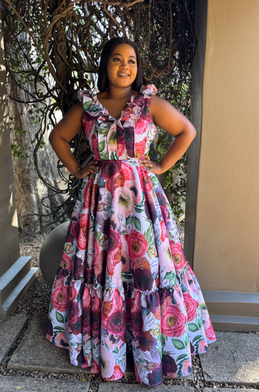 Neliswa maxi dress (please allow 7-10 days for completion of order)