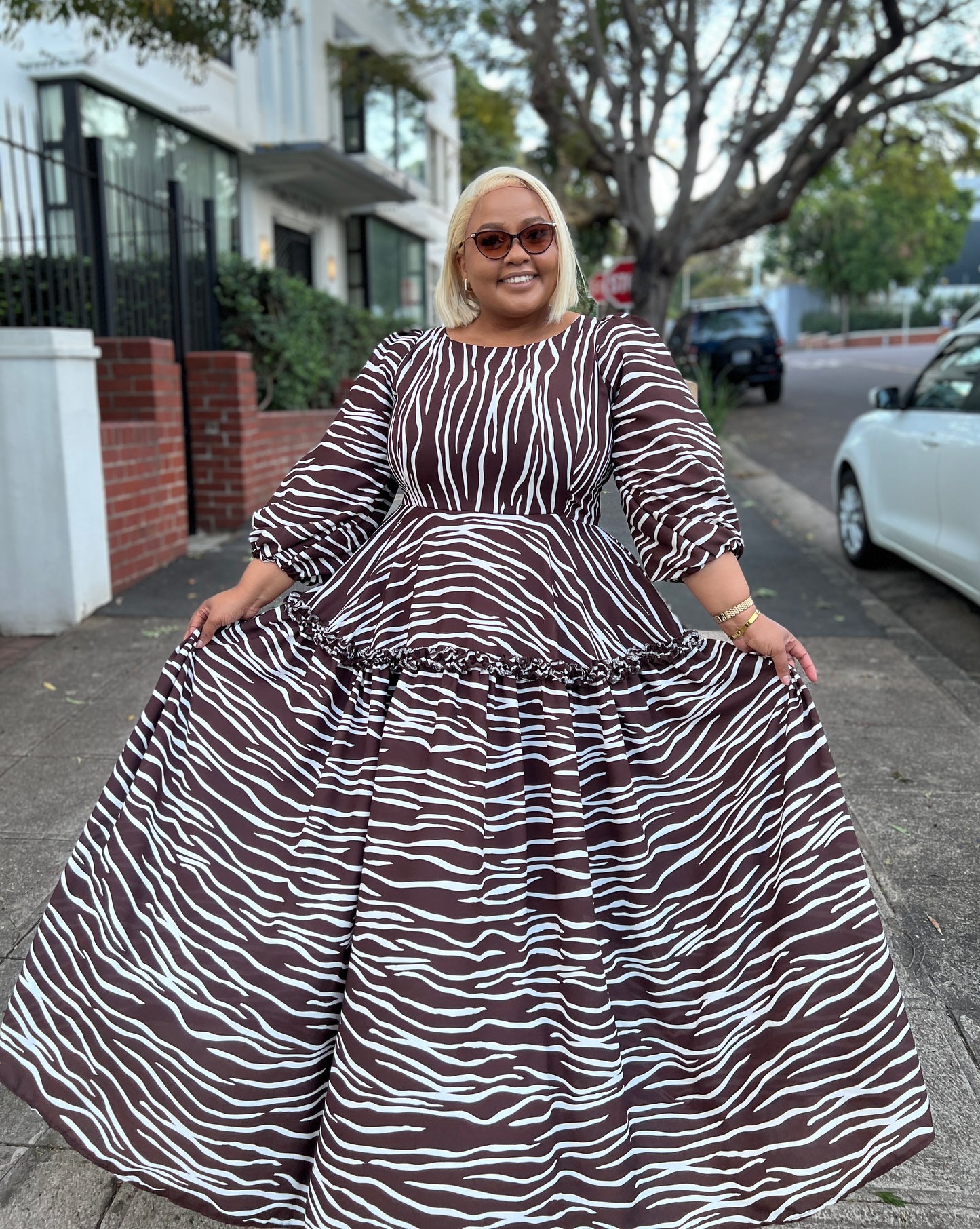 Georgette maxi dress