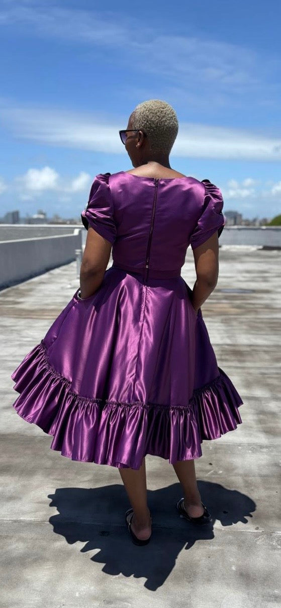 Purple duchess skirt (available immediately)