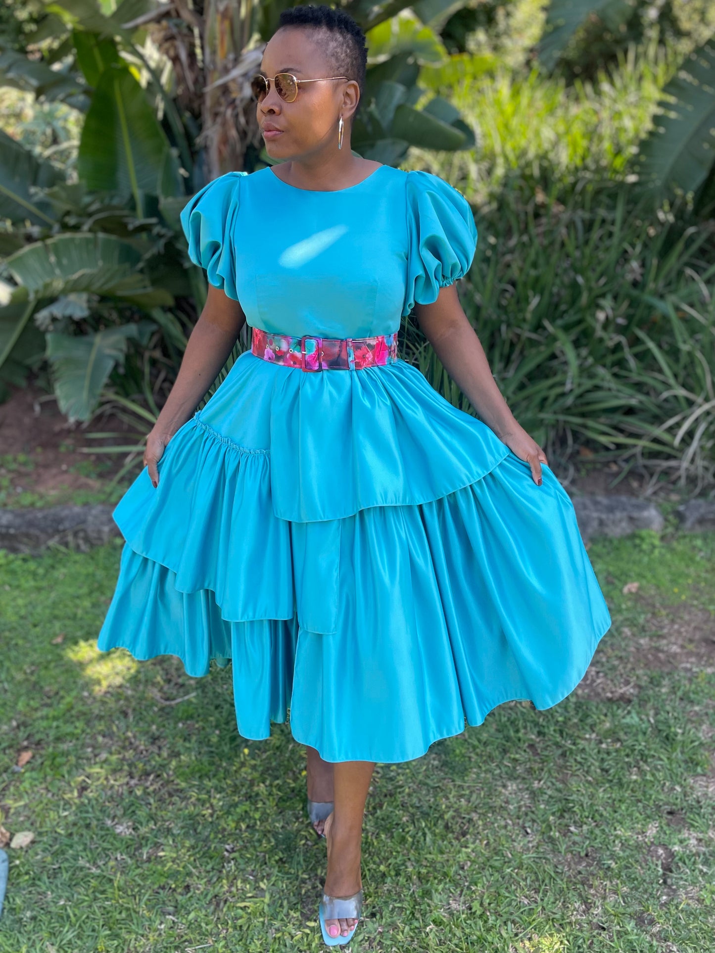 Ntulikazi duchess dress incl belt (allow 3-5 days for completion of order)