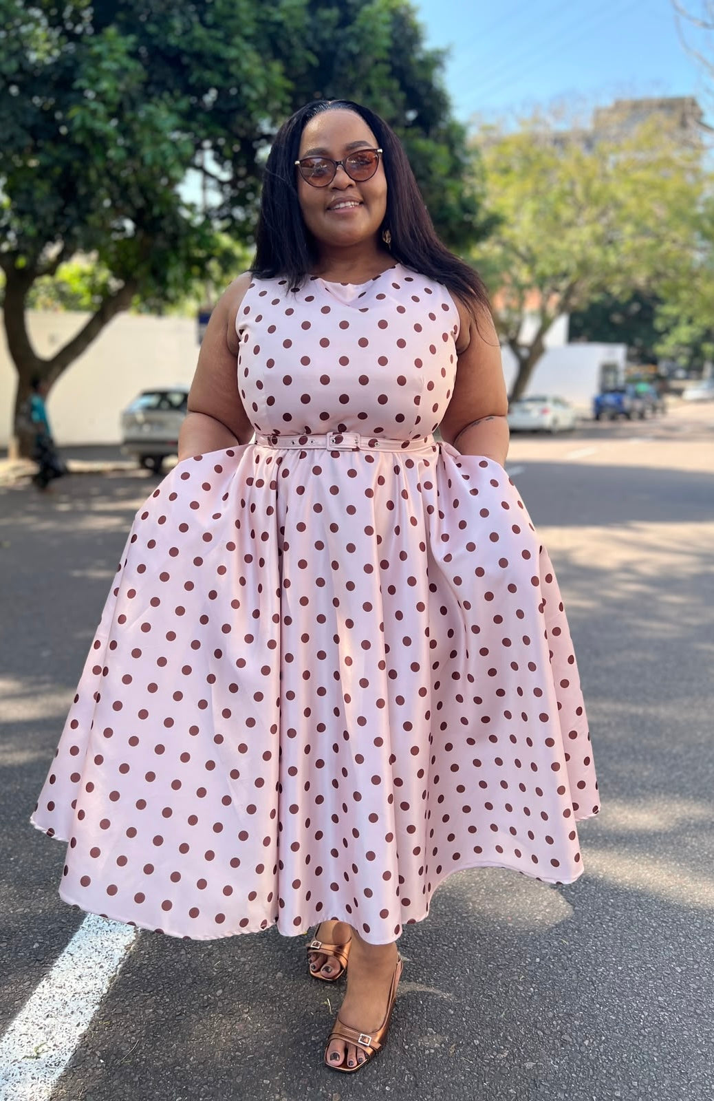 Polka dot dress (please allow 7-10 days for completion of order)