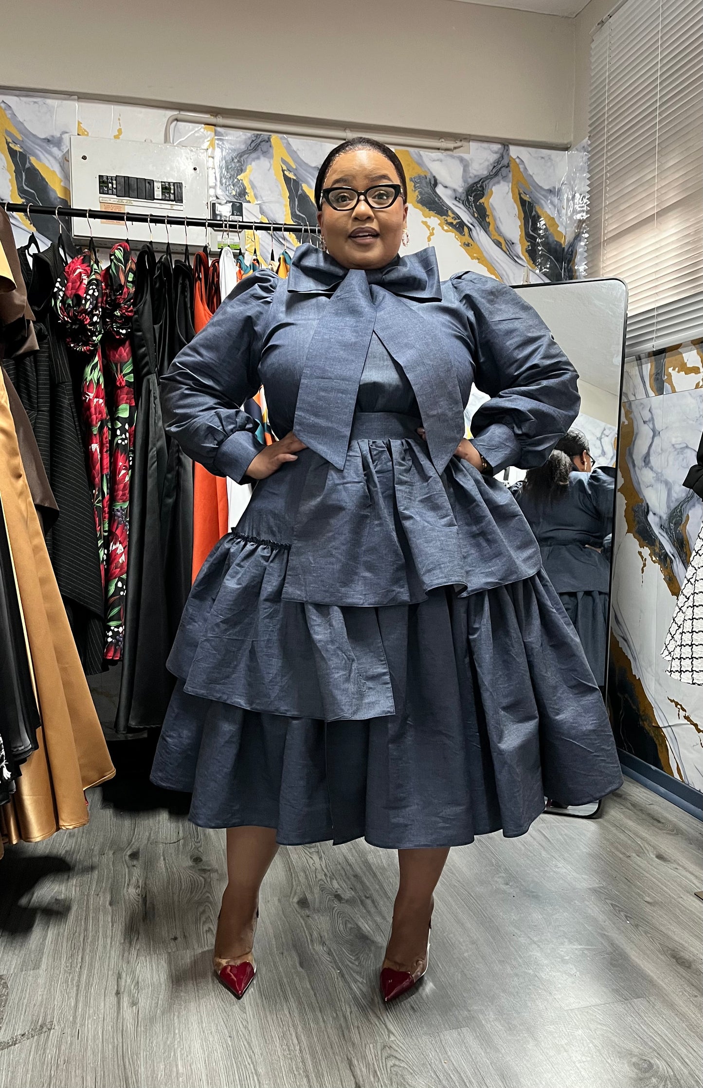 Ntulikazi denim skirt