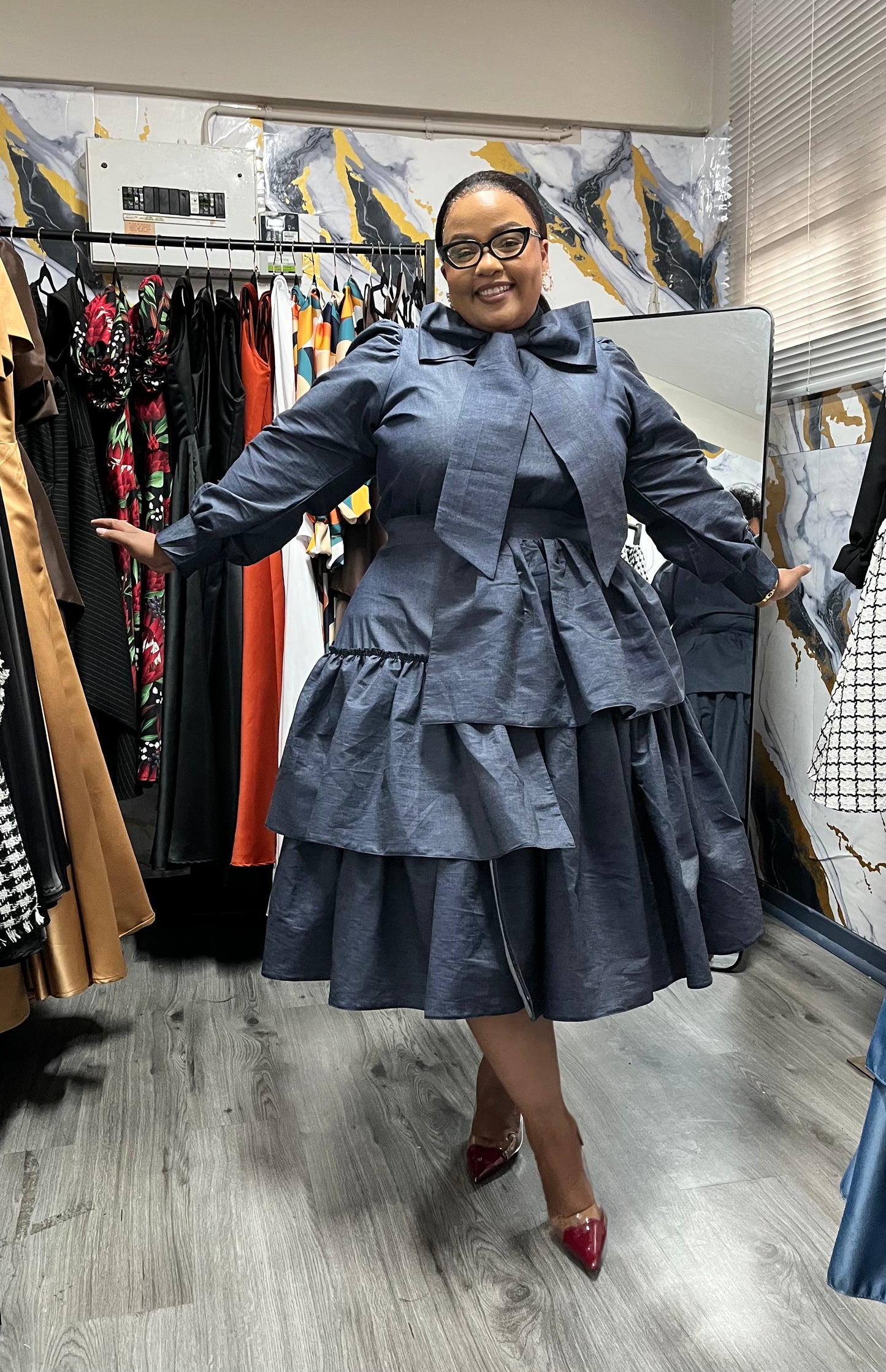 Ntulikazi denim skirt