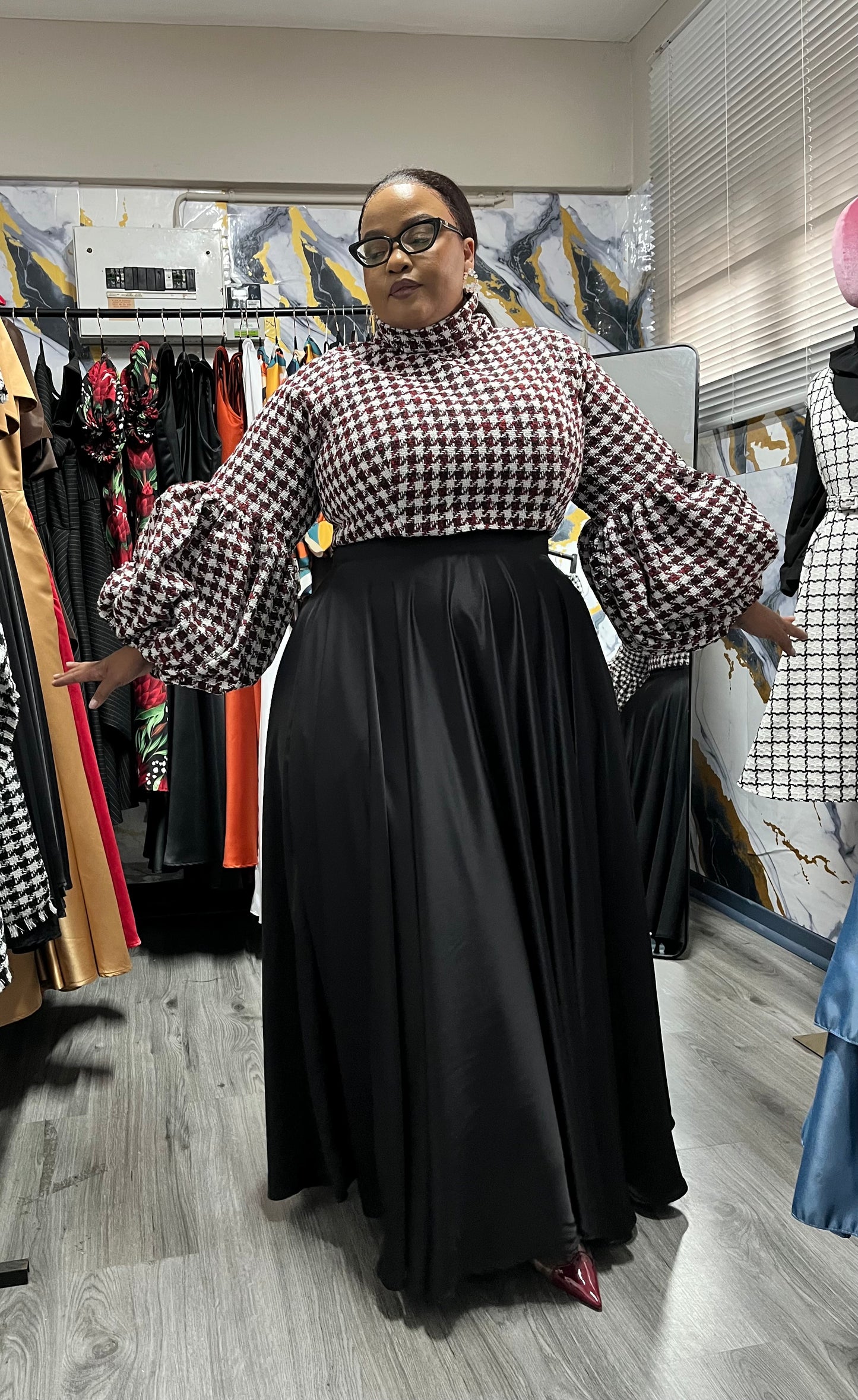 Boucle crop top