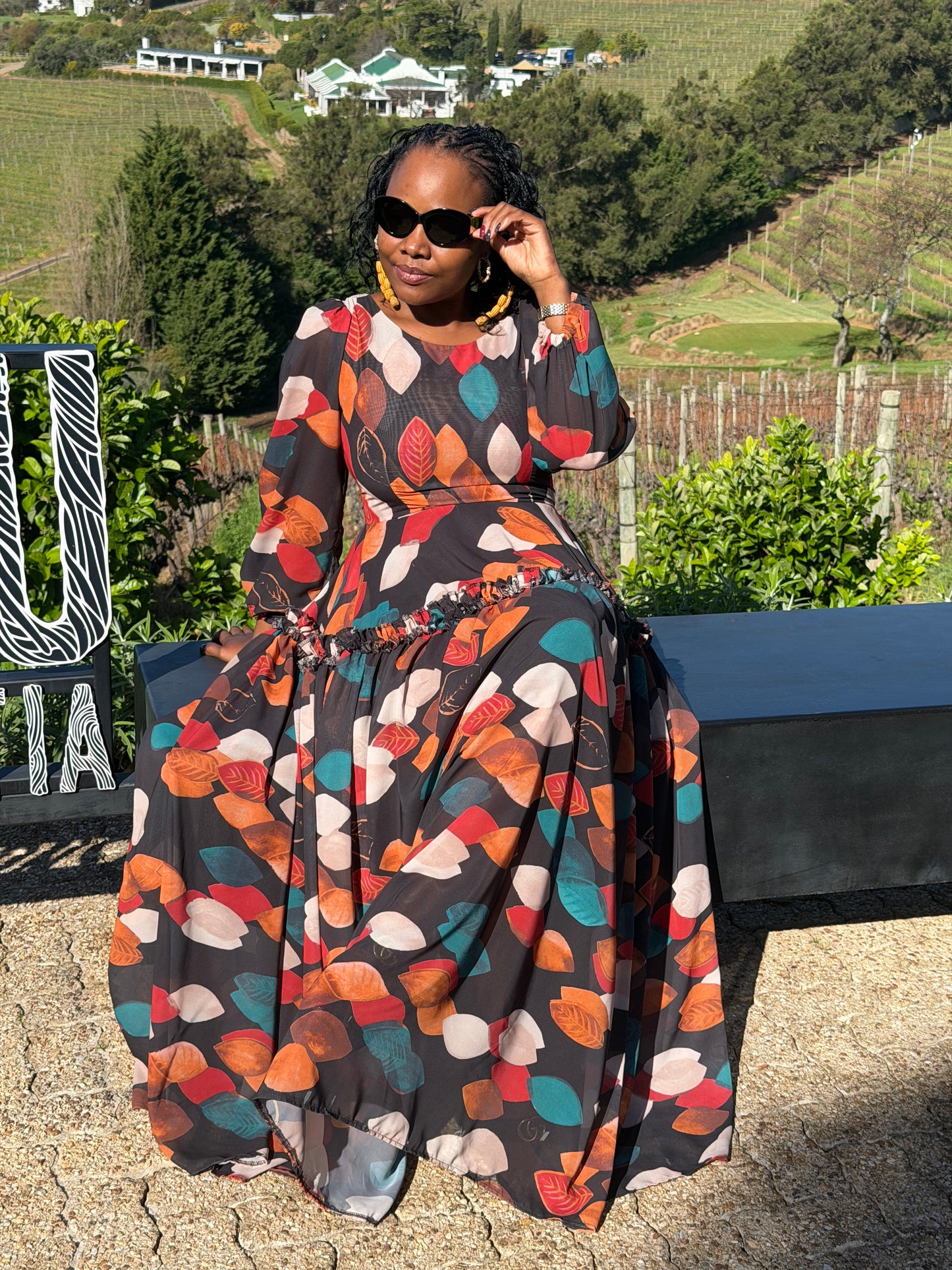 Chiffon maxi dress (please allow 7-10 days for completion of order)