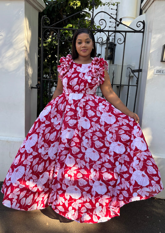 Chiffon maxi dress (please allow 7-10 days for completion of order)