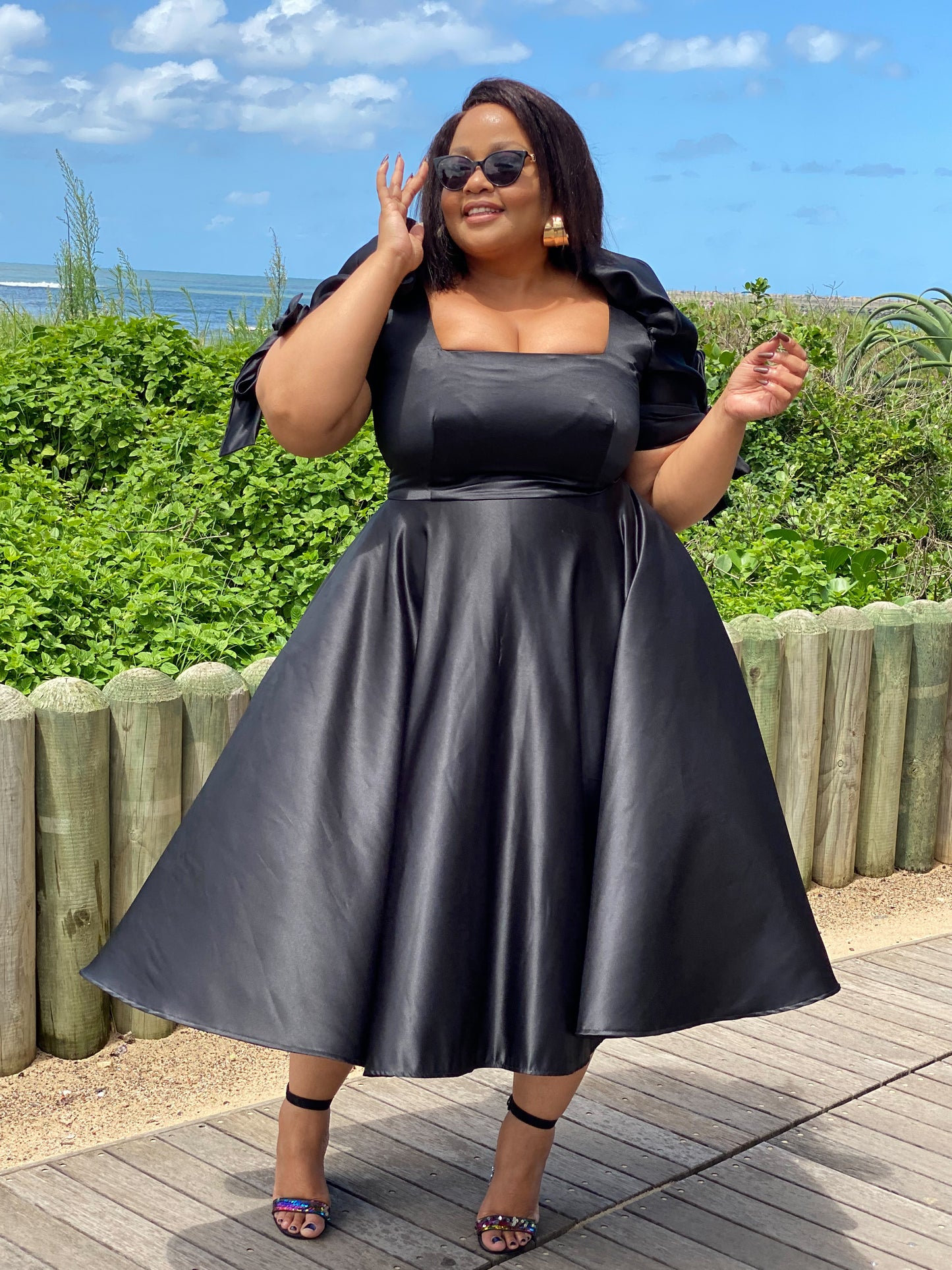 Black duchess dress (allow 3-5 days for completion of order)