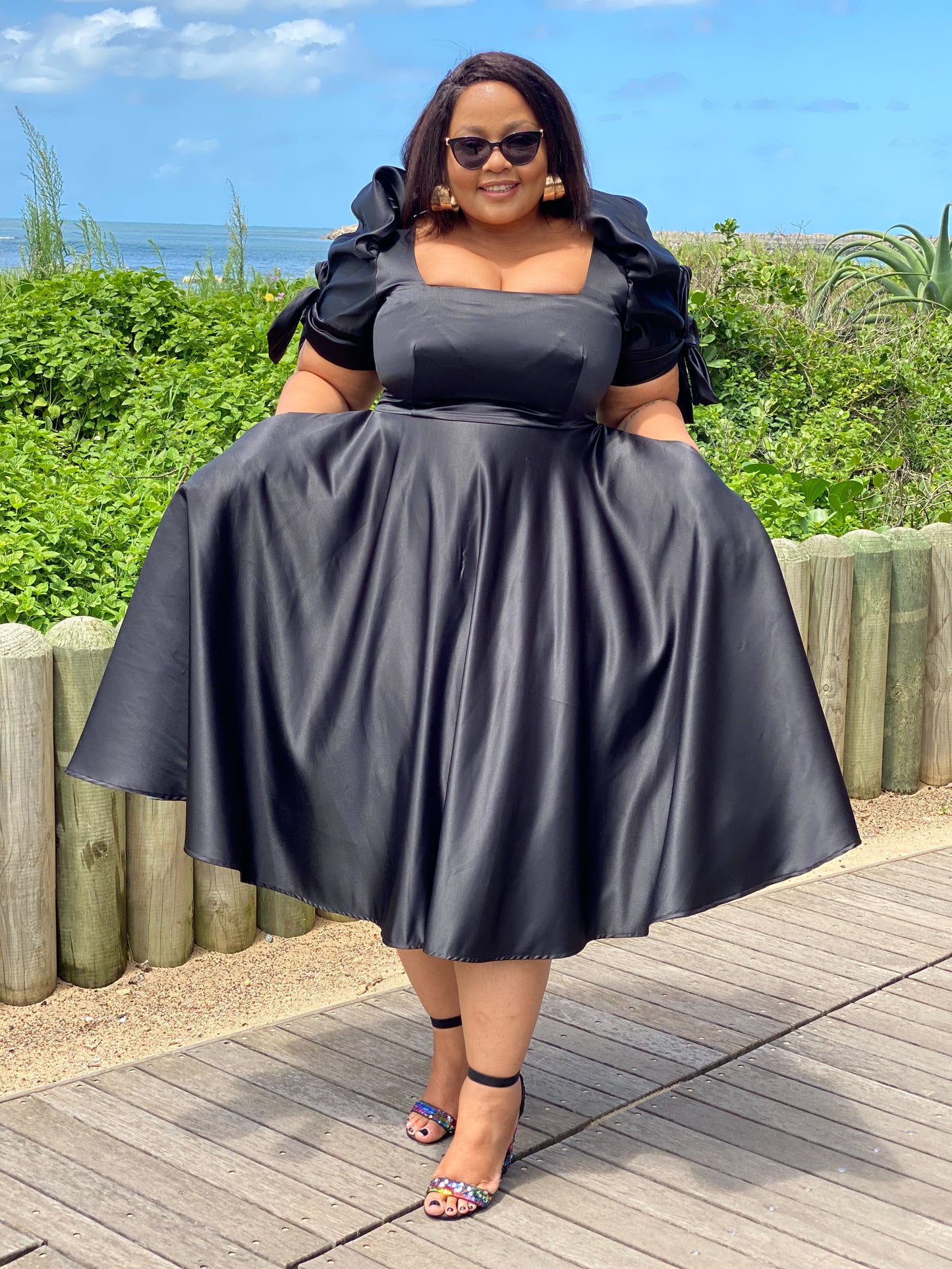 Black duchess dress (allow 3-5 days for completion of order)