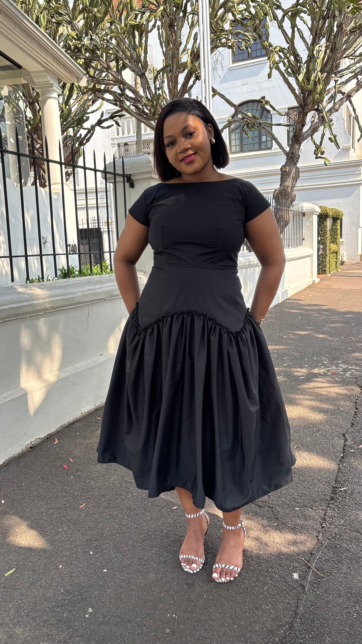 Black cotton dress (please allow 7-10 days for completion of order)