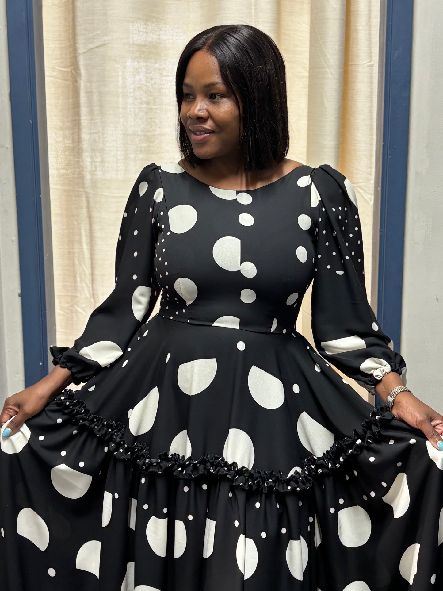 Georgette maxi dress