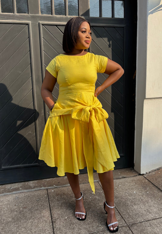 Umuhle linen dress (please allow 7-10 days for completion of order)