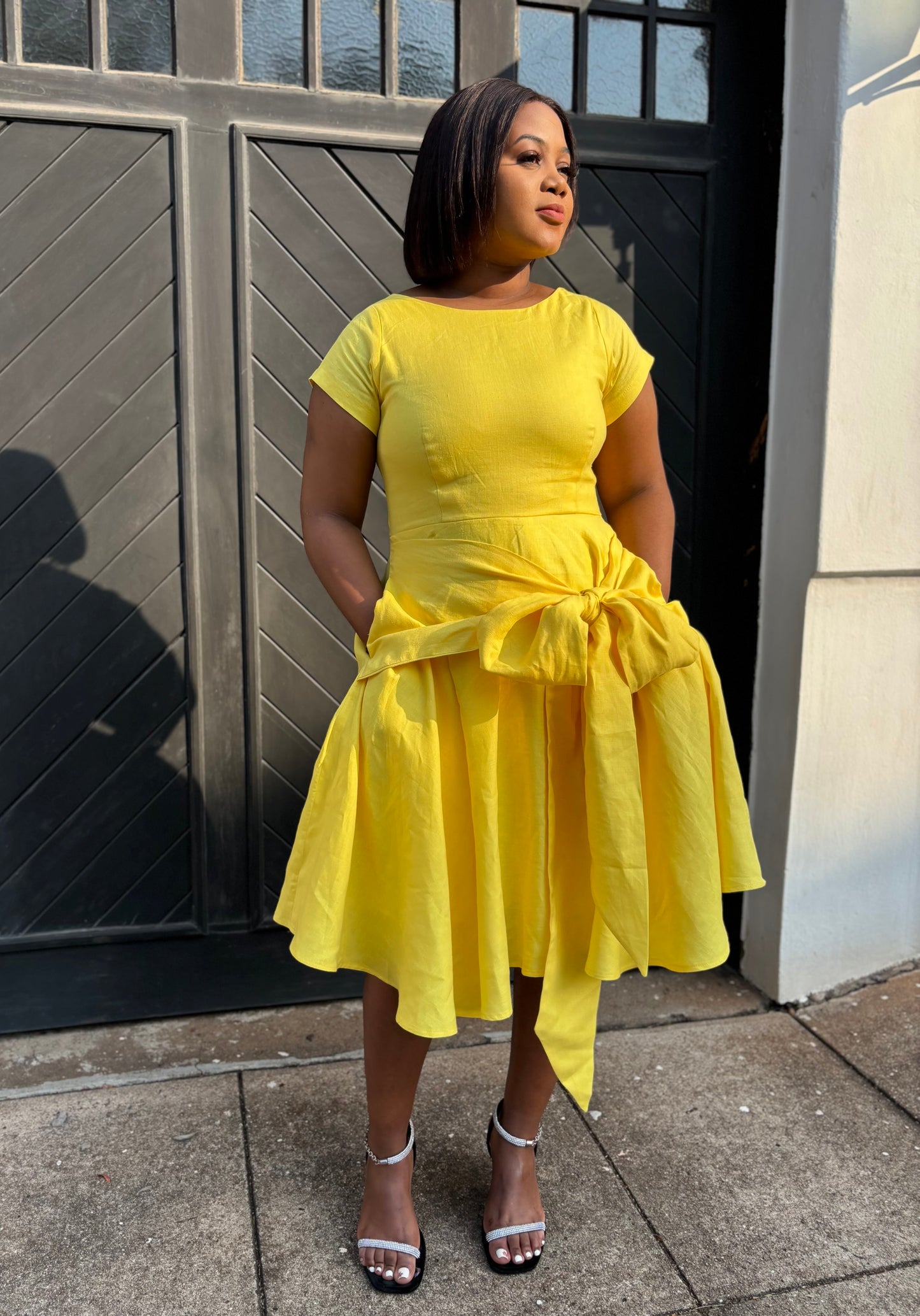 Umuhle linen dress (please allow 7-10 days for completion of order)