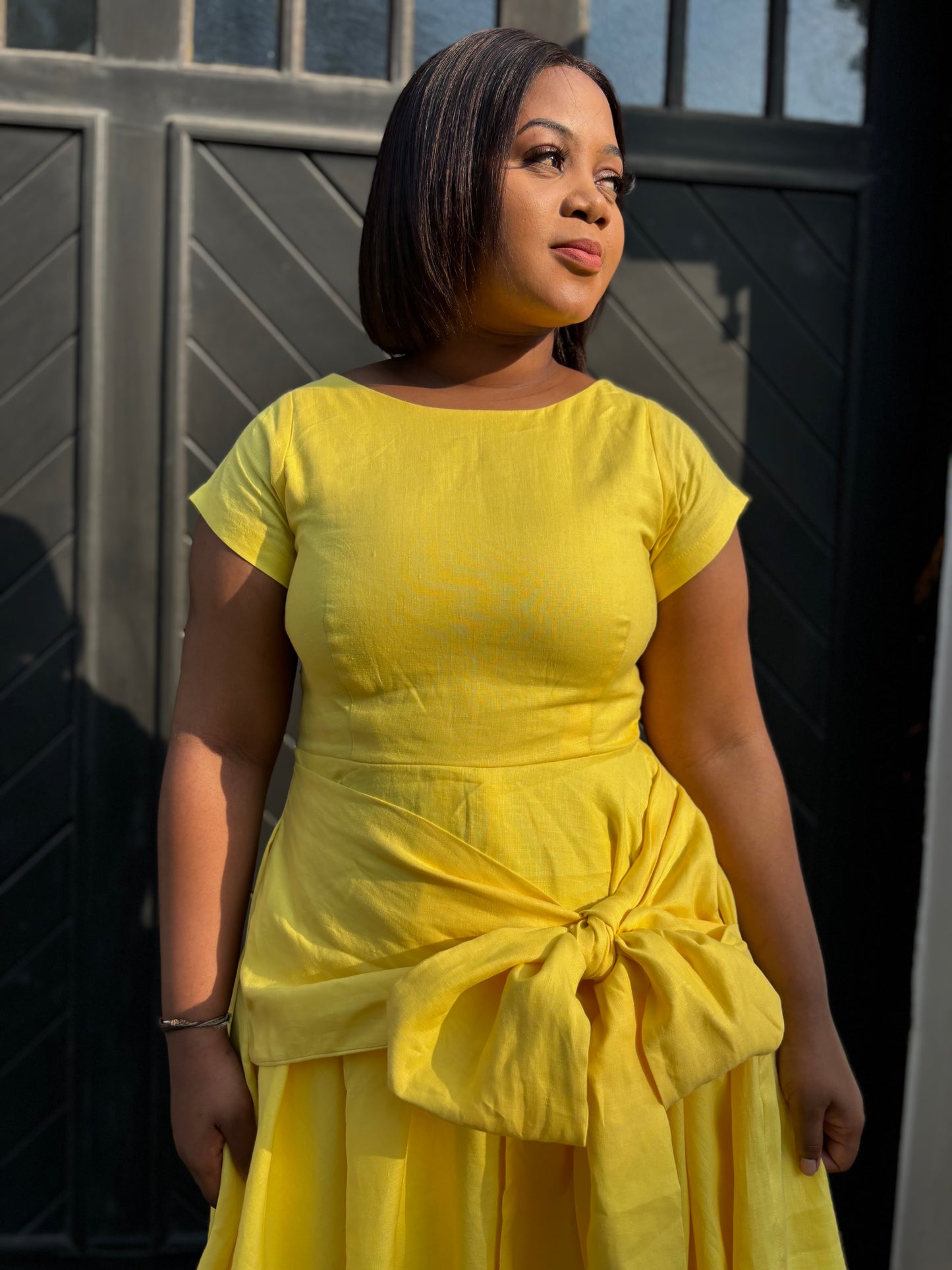 Umuhle linen dress (please allow 7-10 days for completion of order)