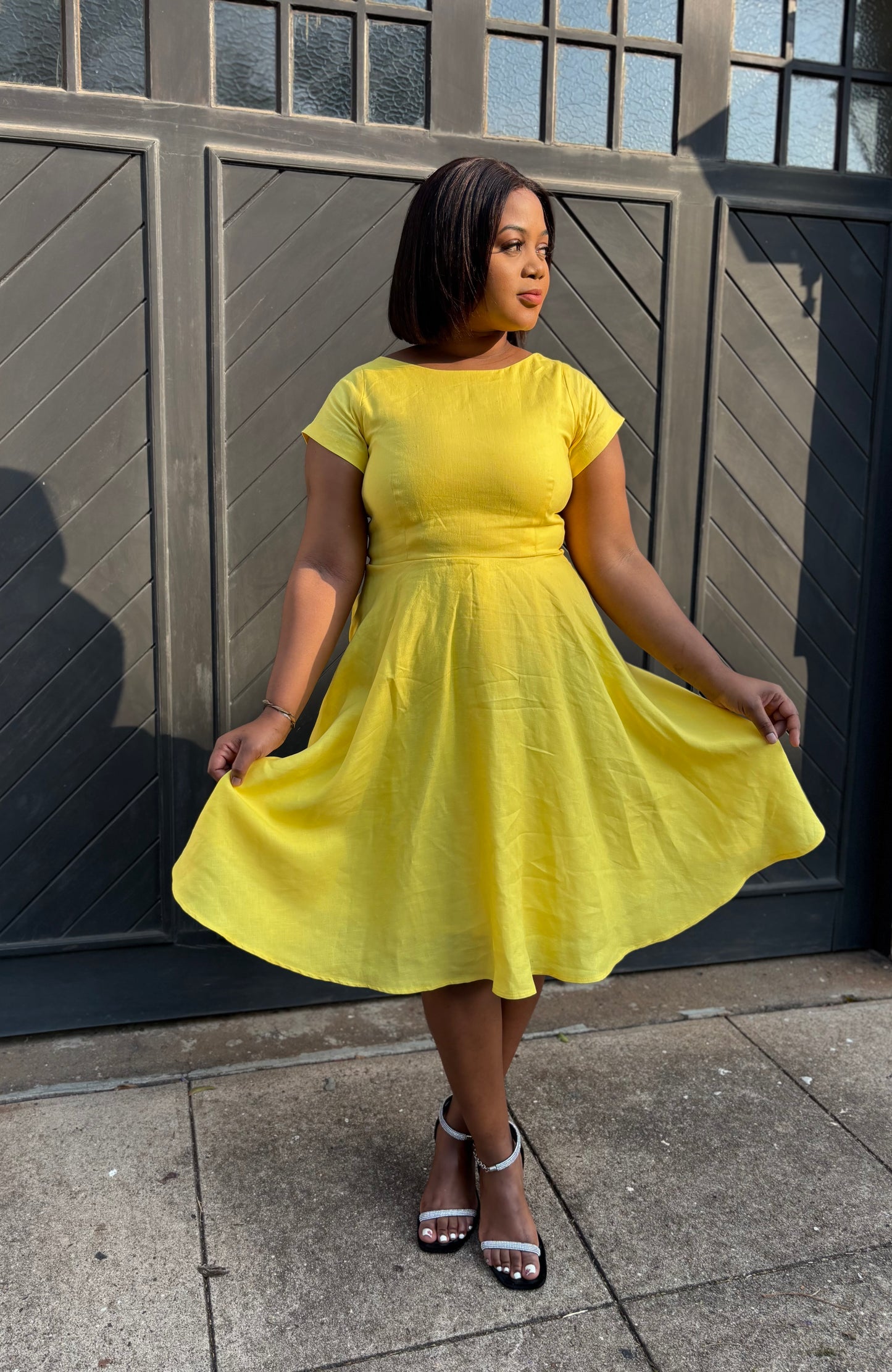 Umuhle linen dress (please allow 7-10 days for completion of order)