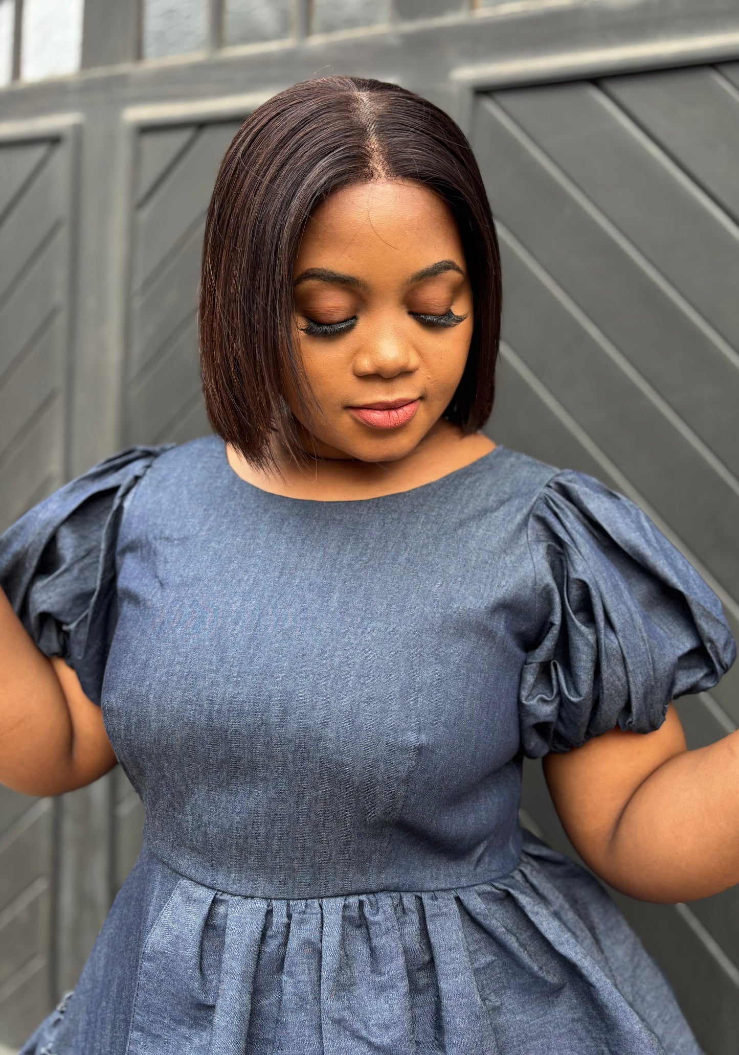 Ntulikazi denim dress (please allow 7-10 days for completion of order)