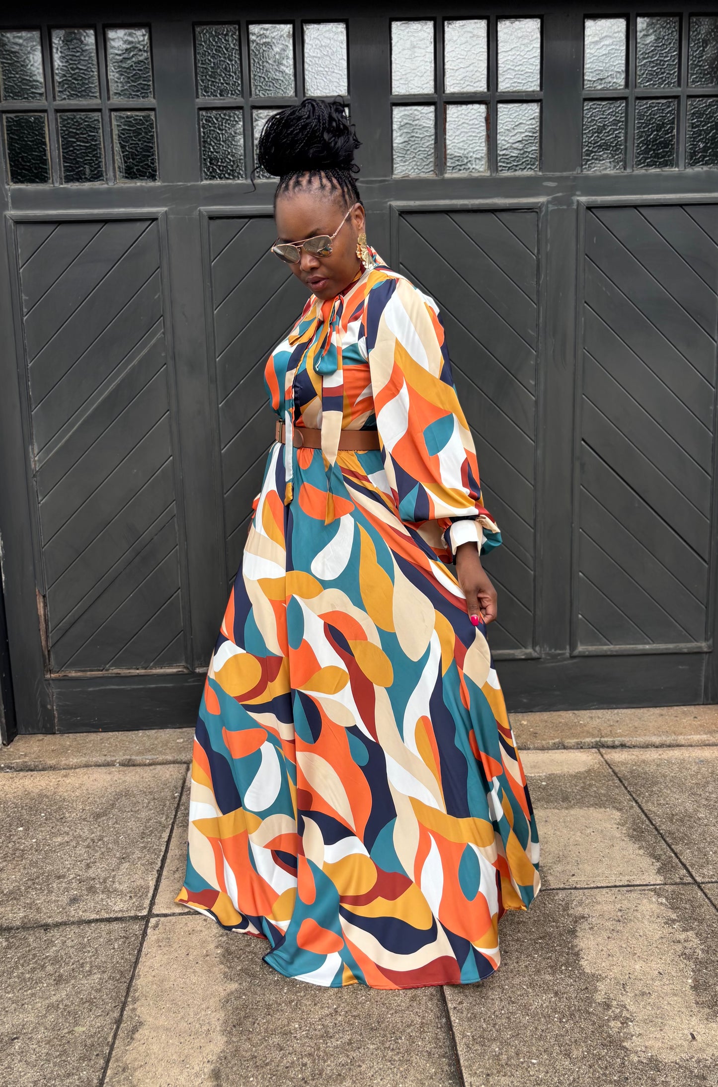 Satin maxi dress (please allow 7-10 days for completion of order)