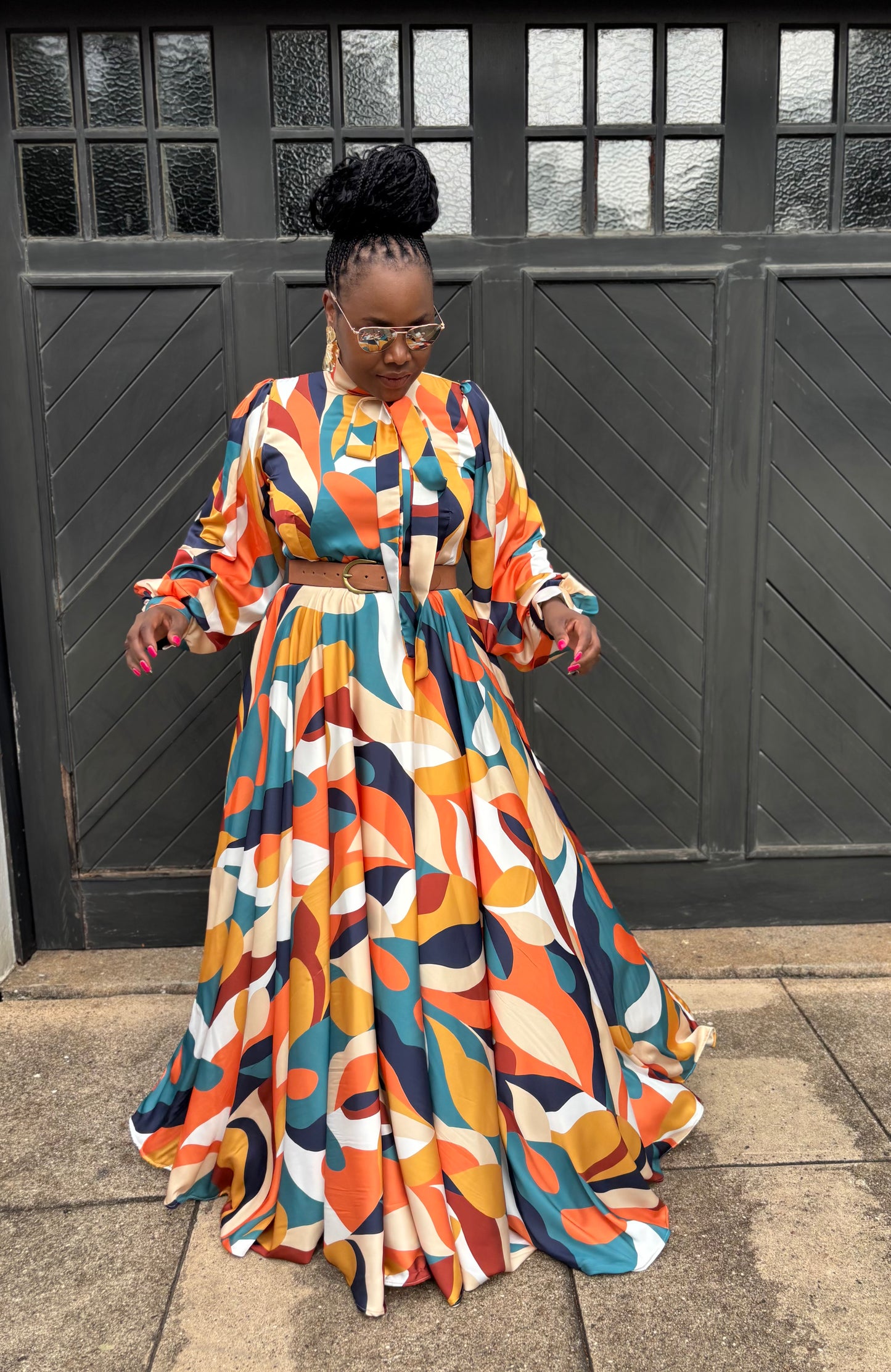 Satin maxi dress (please allow 7-10 days for completion of order)