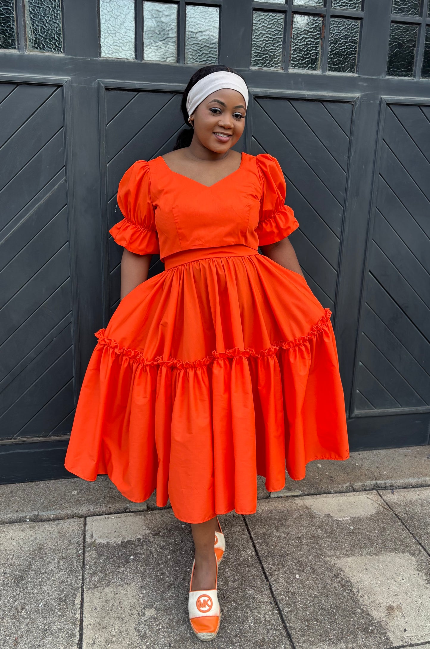 Orange cotton set (please allow 7-10 days for completion of order)