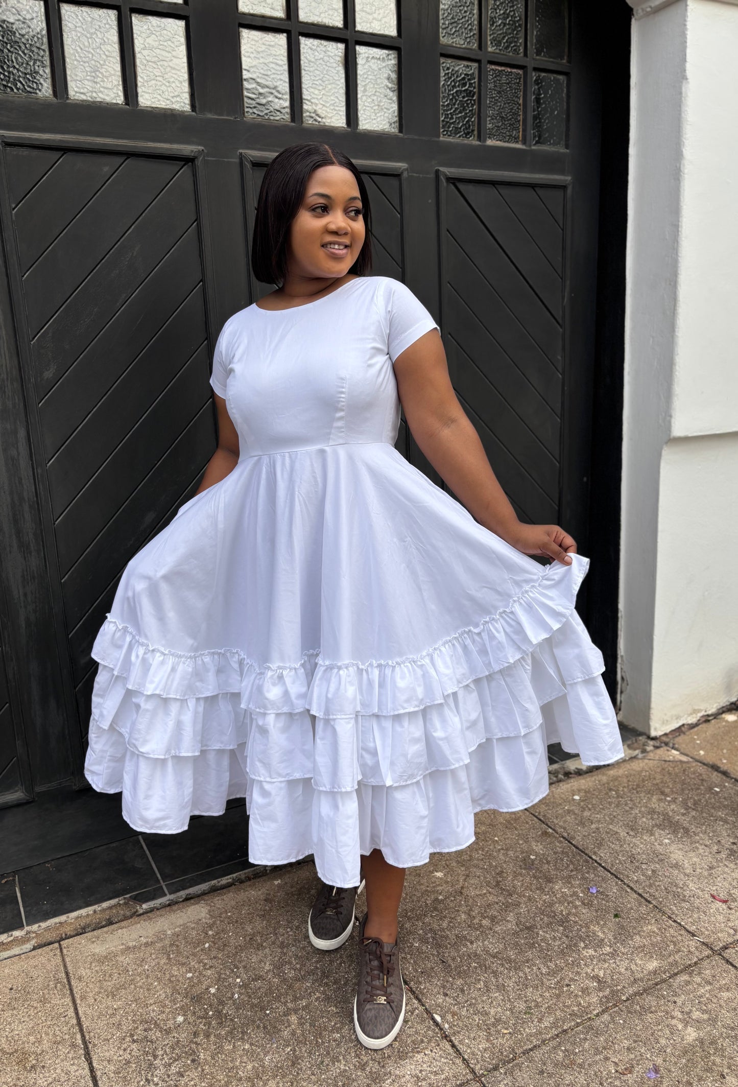 Mhlophe cotton dress (please allow 7-10 days for completion of order)