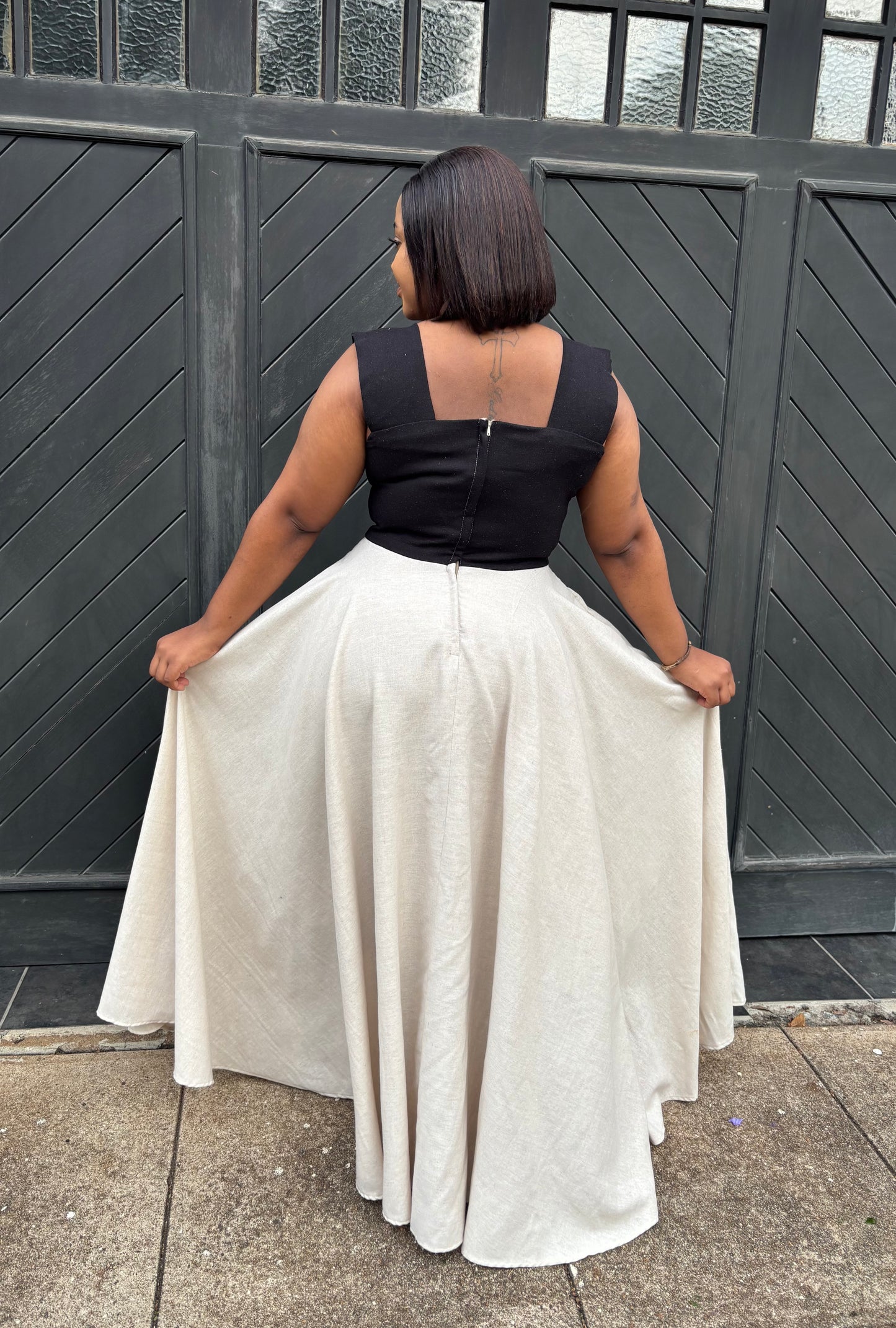 Naledi linen maxi dress (please allow 7-10 days for completion of order)