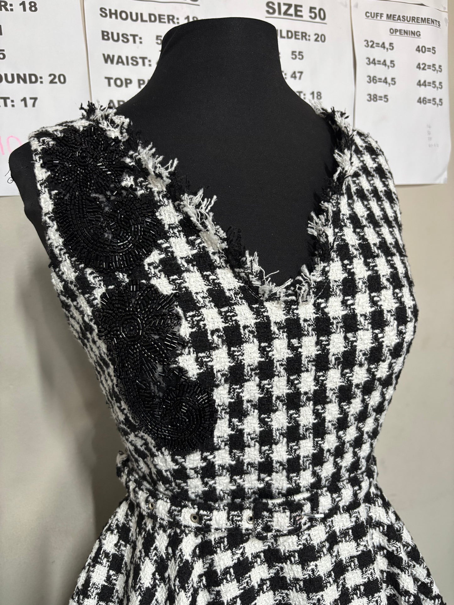 Boucle winter dress (please allow 7-10 days for completion of order)
