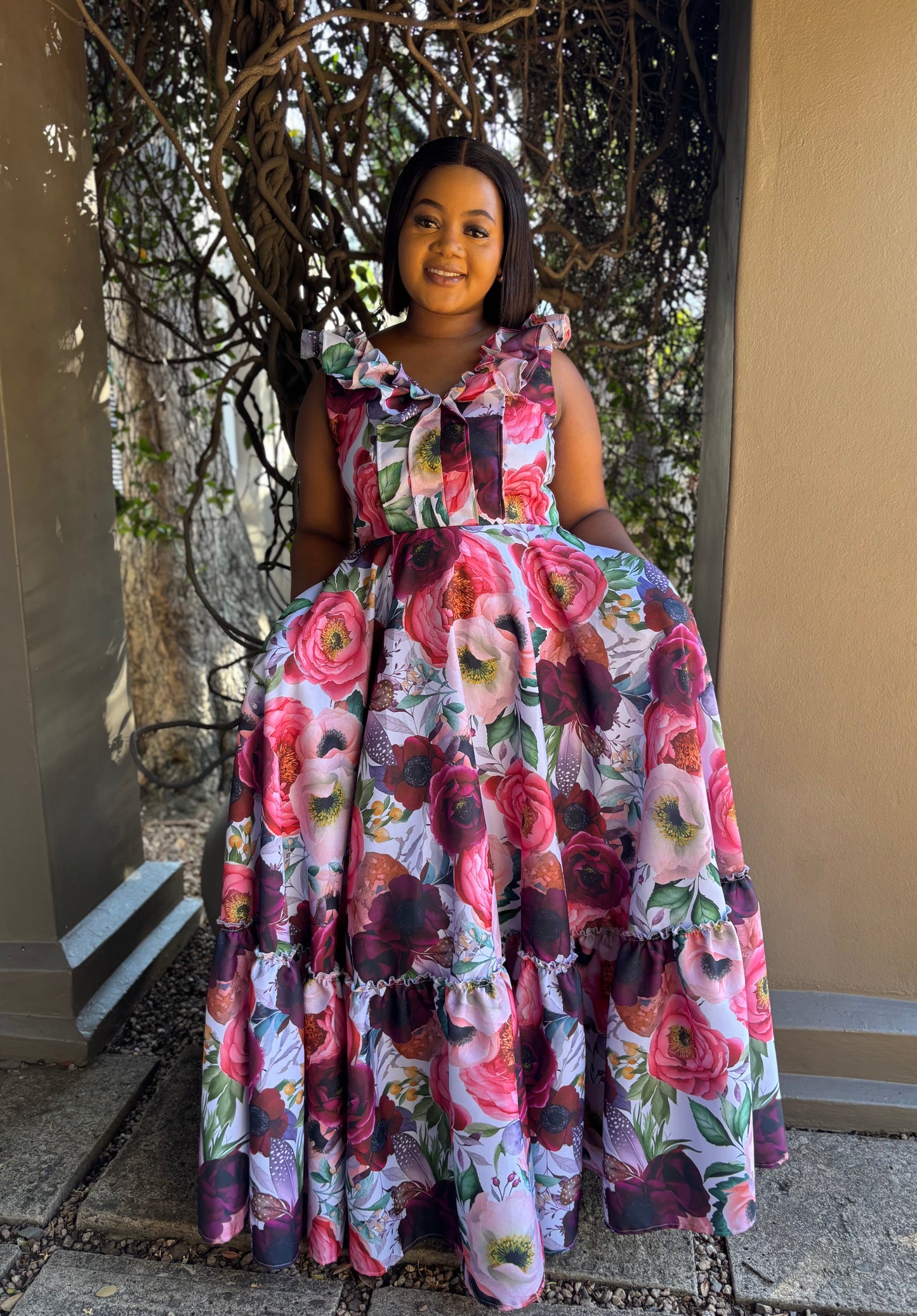 Neliswa maxi dress (please allow 7-10 days for completion of order)