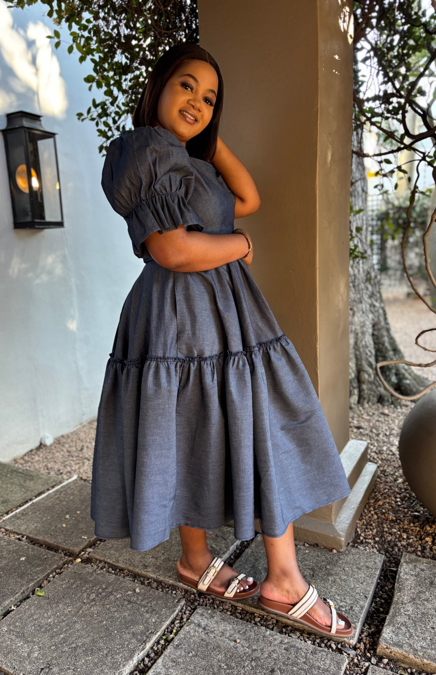 Sduduzo denim dress (please allow 7-10 days for completion of order)
