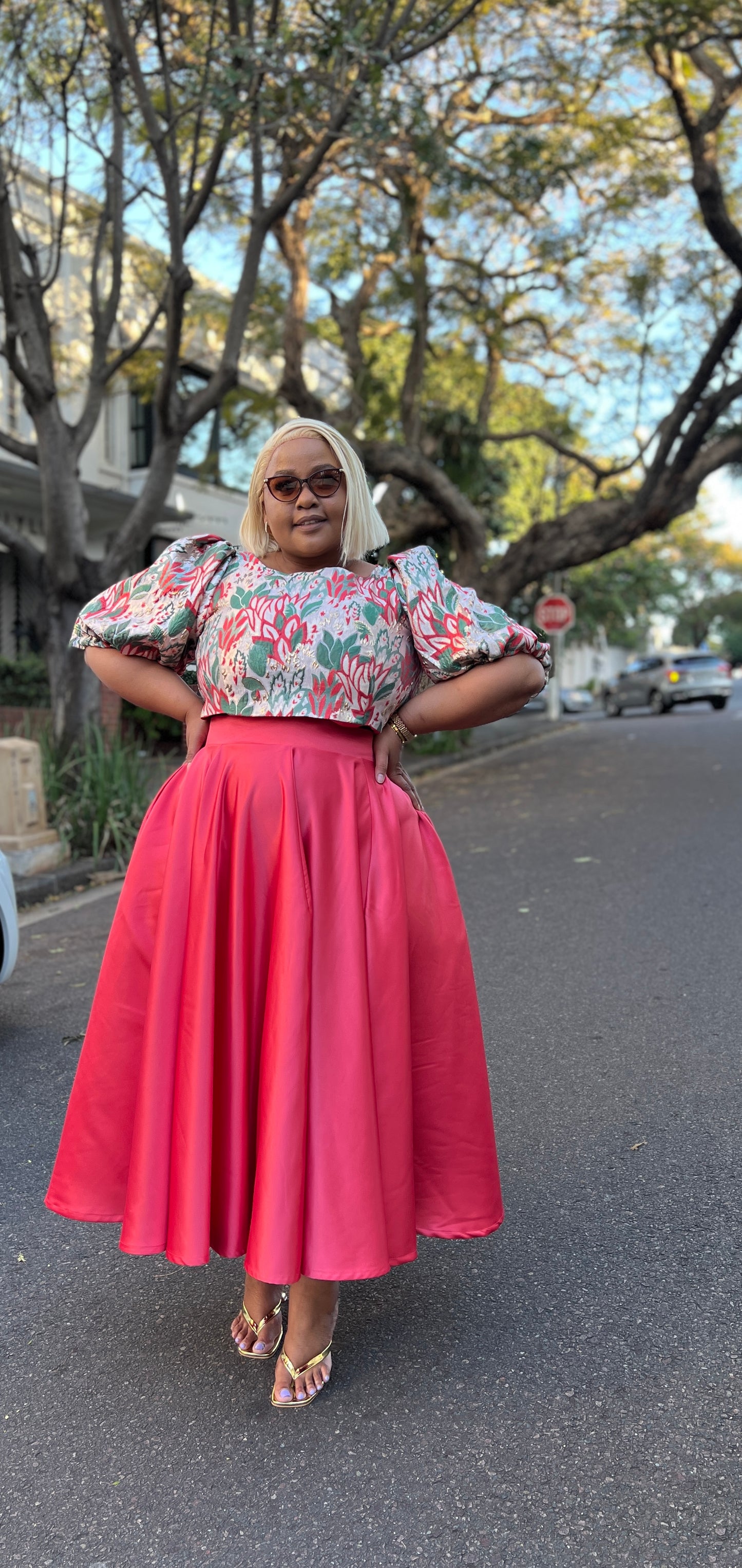 Brocade Crop Top
