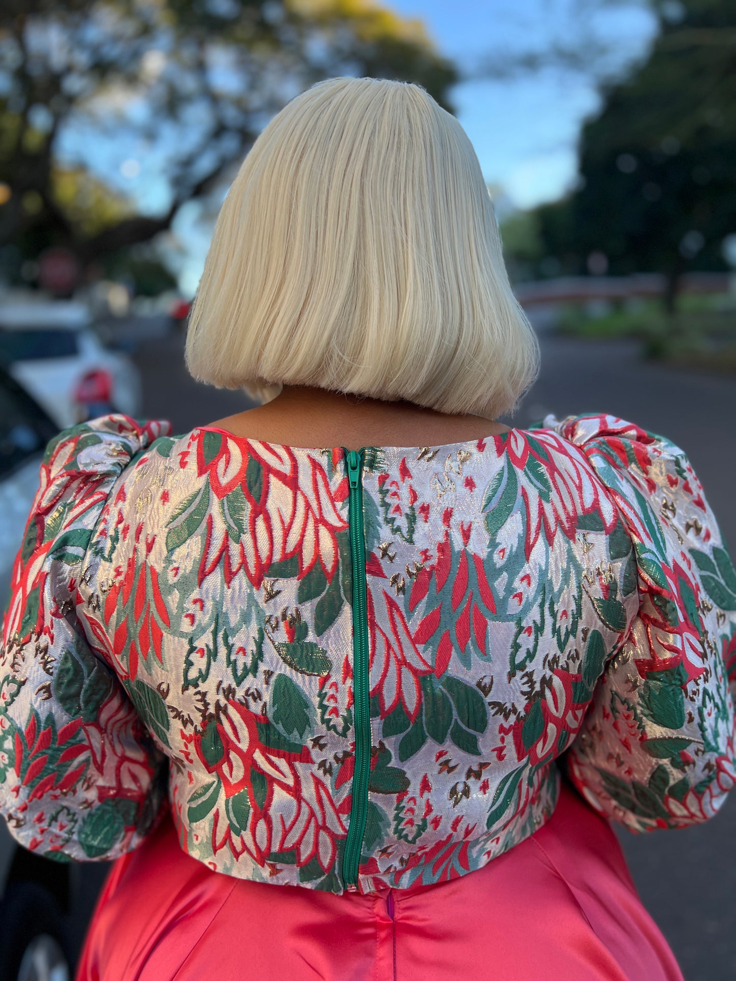 Brocade Crop Top