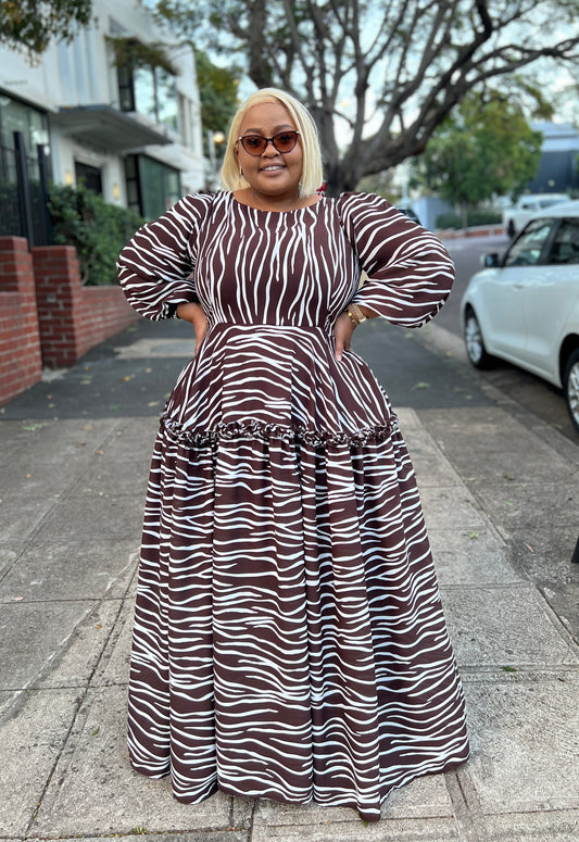 Georgette maxi dress