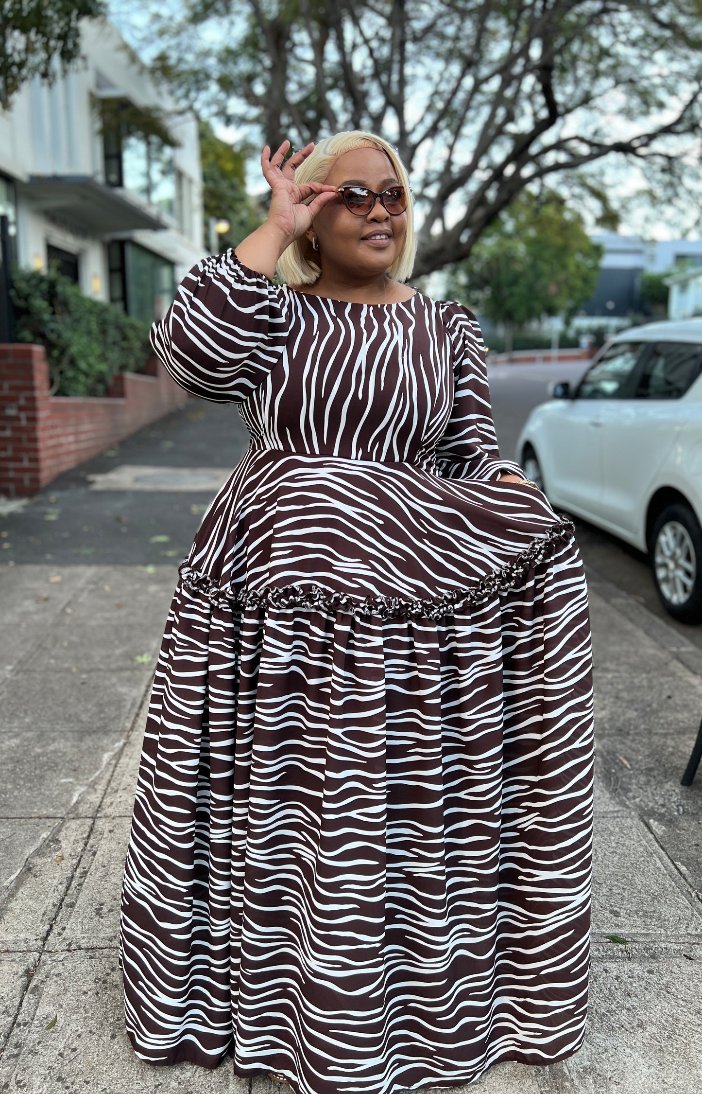 Georgette maxi dress