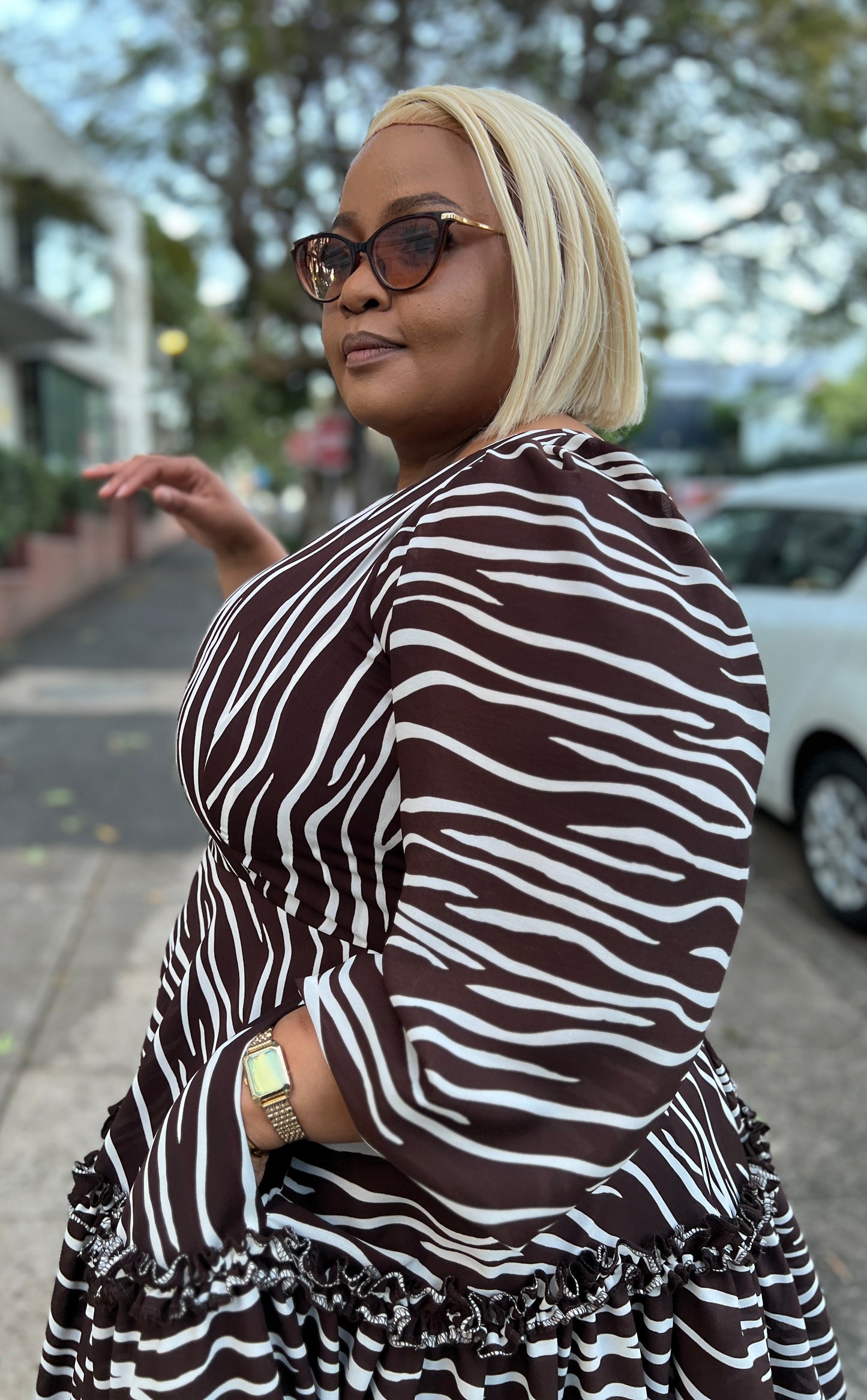 Georgette maxi dress