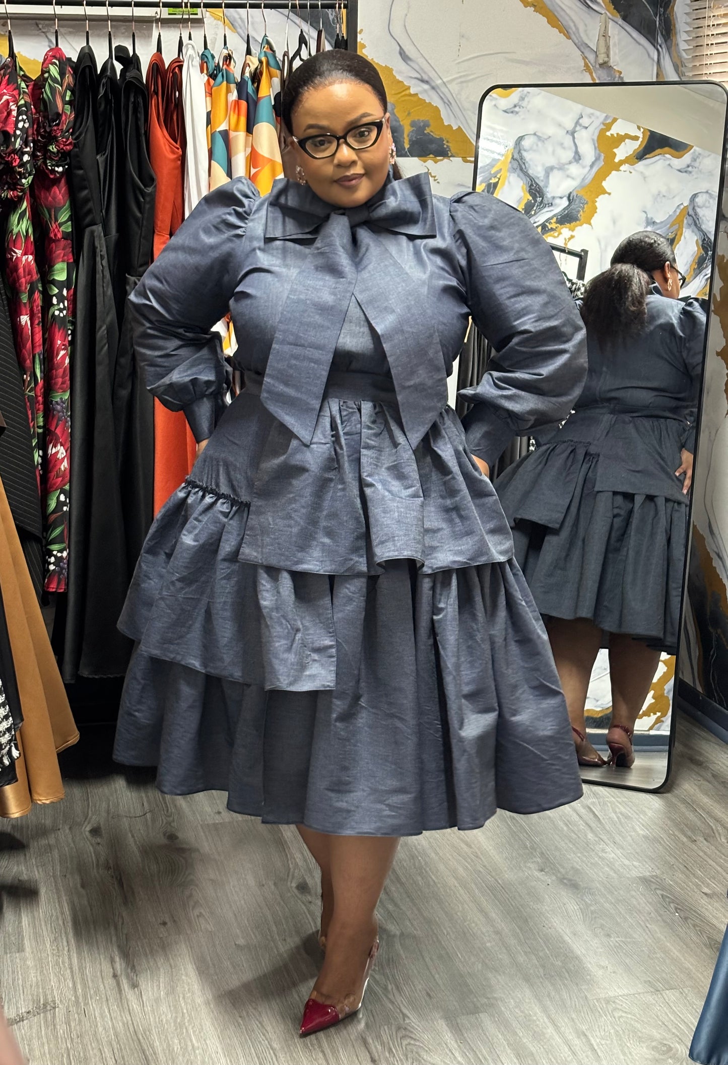 Ntulikazi denim skirt