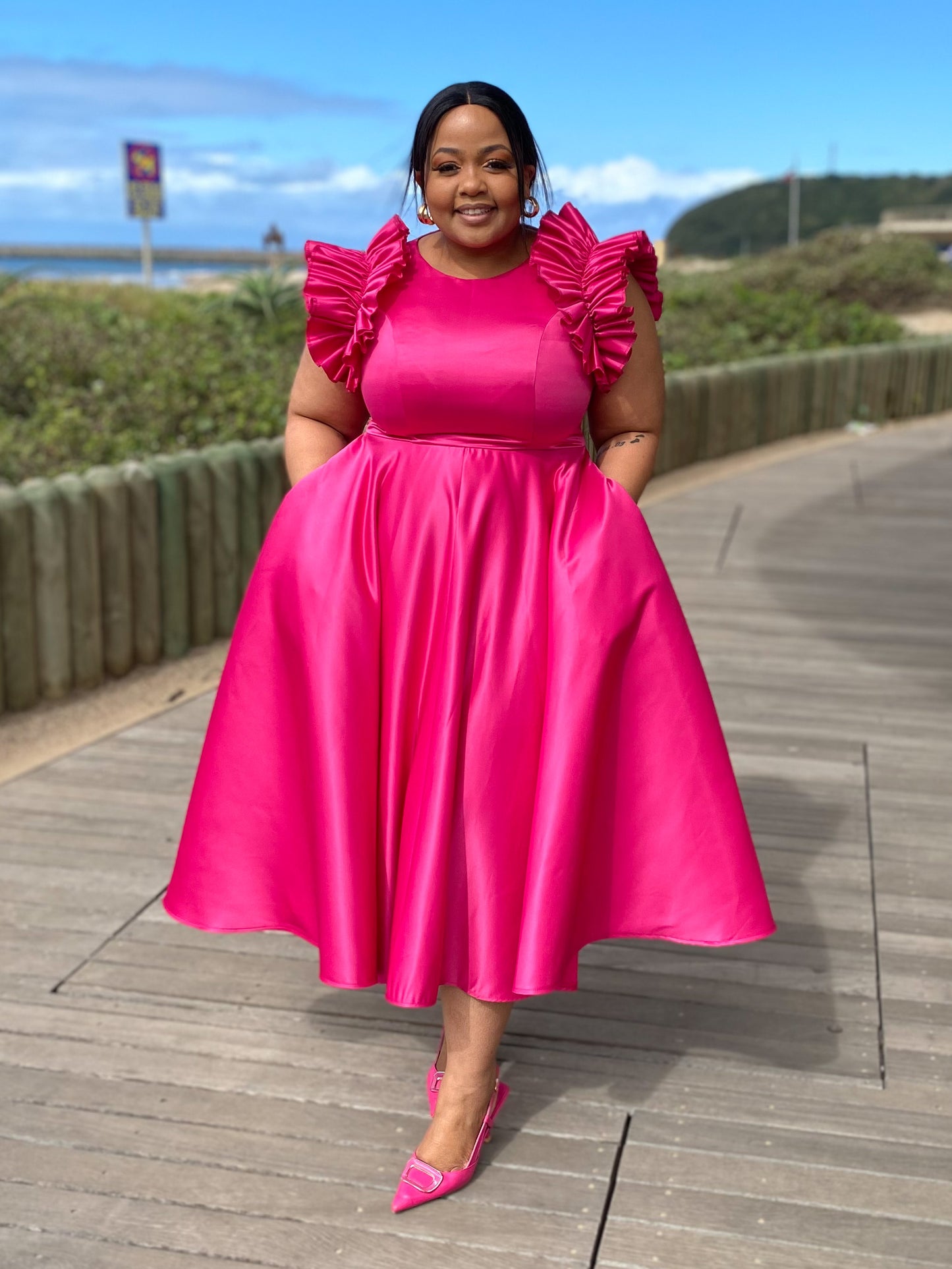 Pink duchess dress (allow 3-5 days for completion of order)